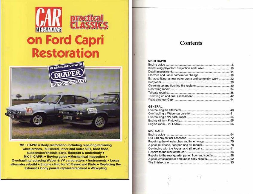 Ford Capri Restoration (Car Mechanics & Practical Classics) (image for) Ford Capri Restoration (Car Mechanics & Practical Classics)